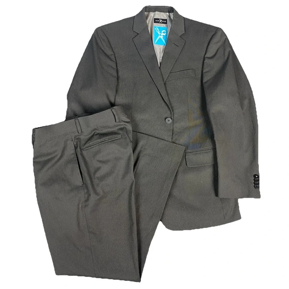 Vintage Marc Ecko‎ 2-Piece Suit Set Blazer Sport Jacket 38S Pants 32x32